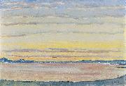 Ferdinand Hodler Sonnenuntergang am Genfersee oil painting reproduction